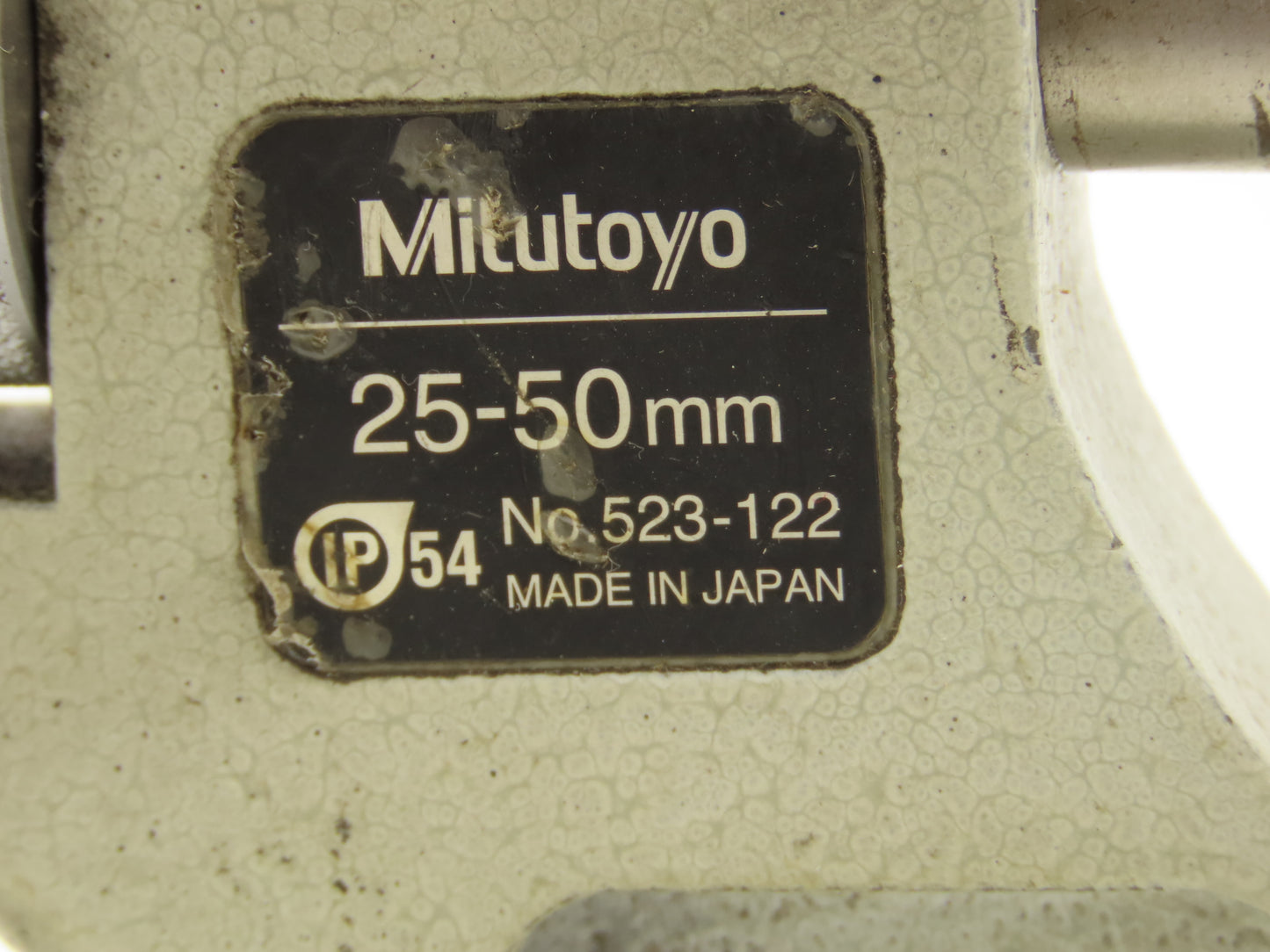 Mitutoyo 523-122 Metric Dial Snap Meter 25-50mm .001mm Graduations 0-65mm