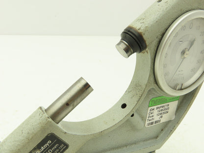 Mitutoyo 523-122 Metric Dial Snap Meter 25-50mm .001mm Graduations 0-65mm