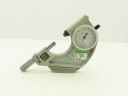 Mitutoyo 523-122 Metric Dial Snap Meter 25-50mm .001mm Graduations 0-65mm