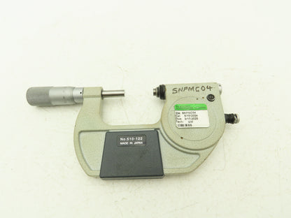 Mitutoyo 510-122 Indicating Micrometer 25-50mm Graduations .001mm Range +/- .060