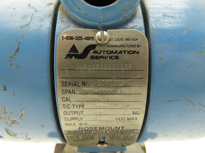 Rosemount 1151GP9E22B1DF Pressure Transmitter 0-3000psi 45VDC