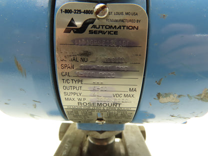 Rosemount 1151GP9E22B1DF Pressure Transmitter 0-800psi 45VDC 3000psi Max