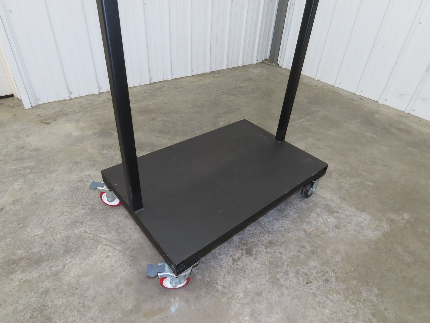 Mobile Work Cart Pegboard Workstation Caster Wheels 31x34" W/ 34x22" Base