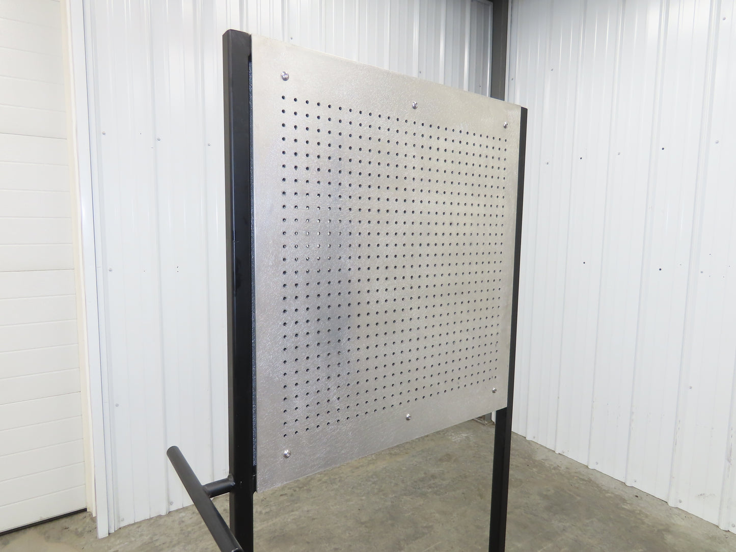 Mobile Work Cart Pegboard Workstation Caster Wheels 31x34" W/ 34x22" Base