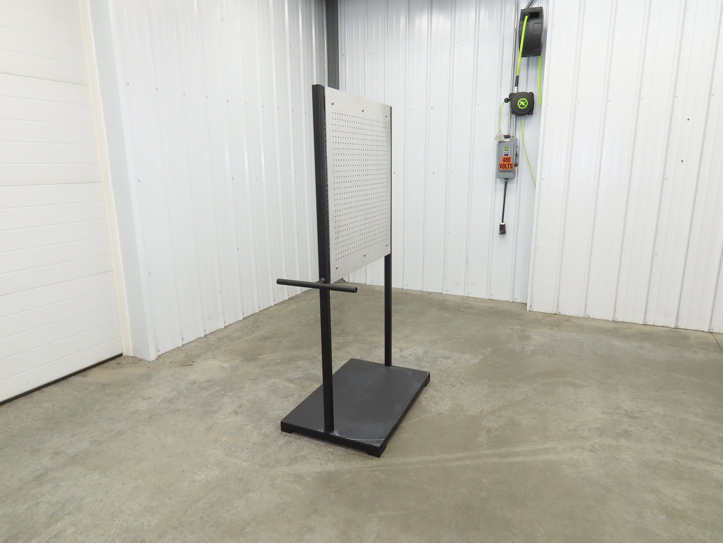 Mobile Work Cart Pegboard Workstation No Caster Wheels 31x34" W/ 34x22" Base