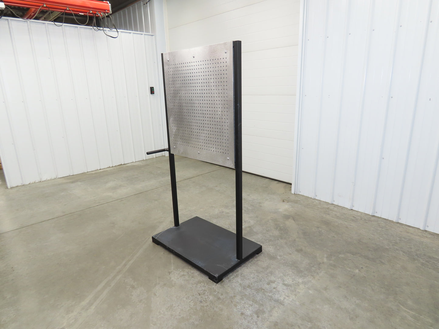 Mobile Work Cart Pegboard Workstation No Caster Wheels 31x34" W/ 34x22" Base