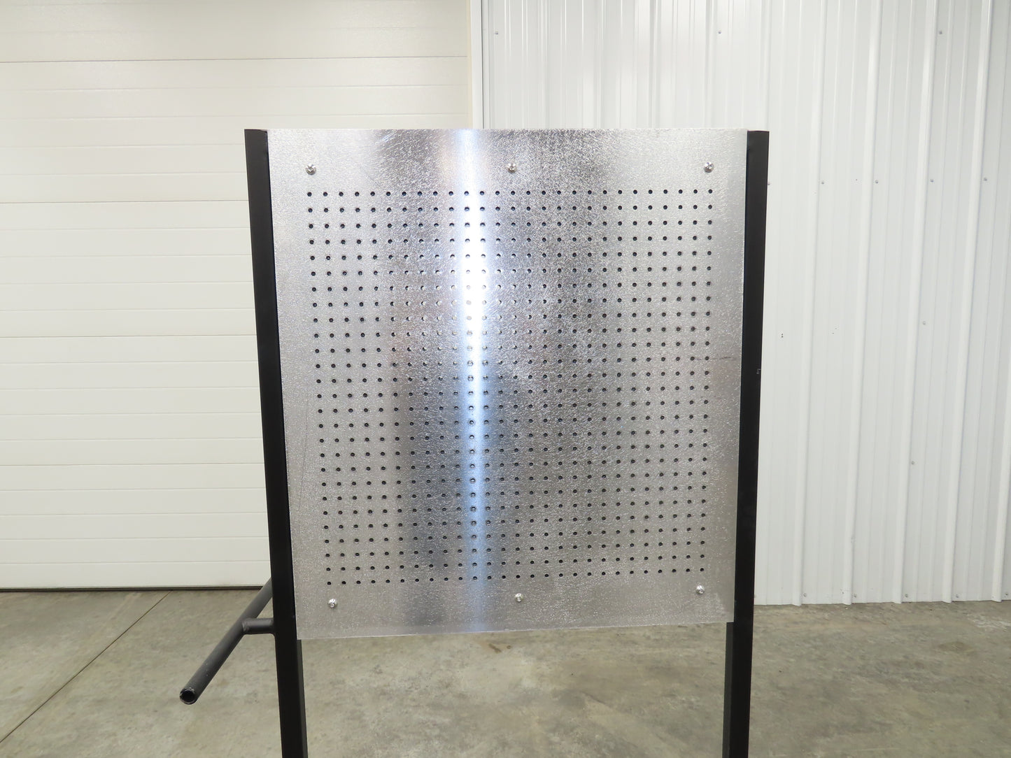 Mobile Work Cart Pegboard Workstation No Caster Wheels 31x34" W/ 34x22" Base