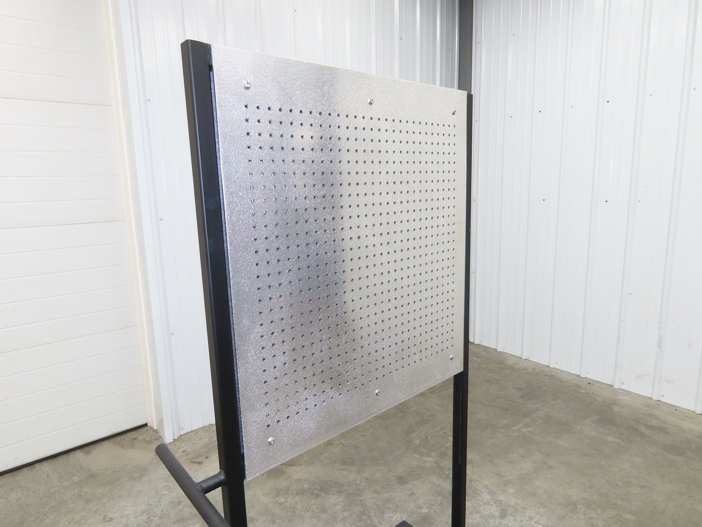 Mobile Work Cart Pegboard Workstation No Caster Wheels 31x34" W/ 34x22" Base