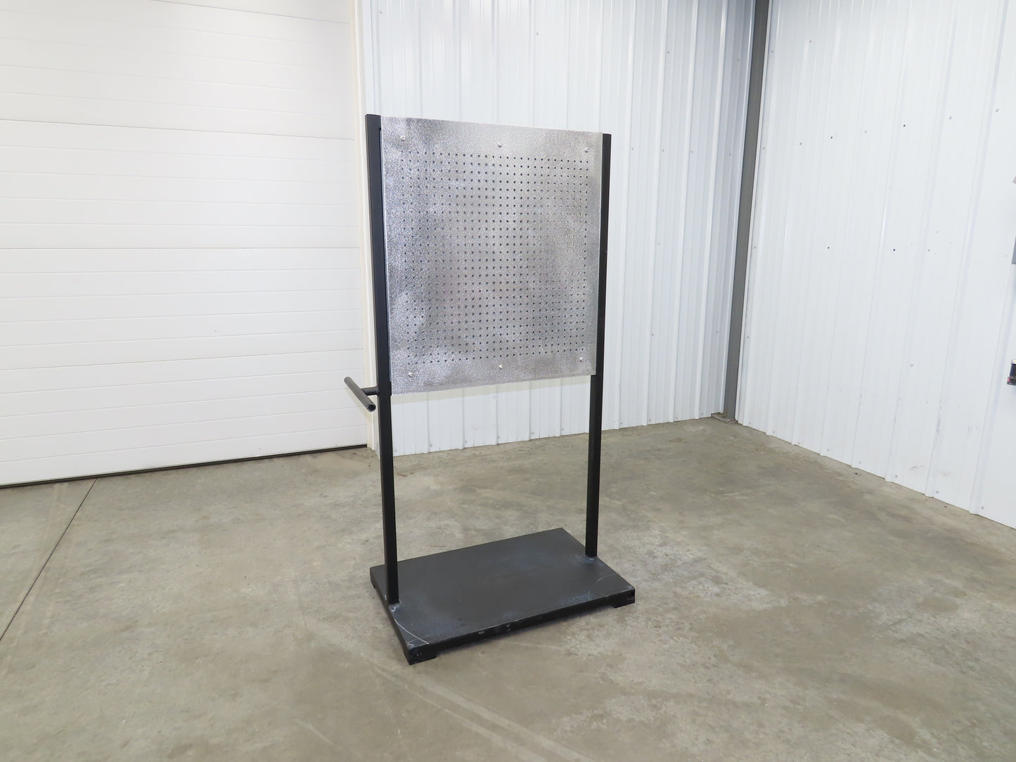 Mobile Work Cart Pegboard Workstation No Caster Wheels 31x34" W/ 34x22" Base