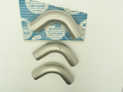 A&N Corporation 200-E90 TL 2" Weldable 90 Degree Elbow Stainless Steel Lot of 3