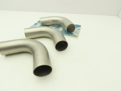 A&N Corporation 200-E90 TL 2" Weldable 90 Degree Elbow Stainless Steel Lot of 3