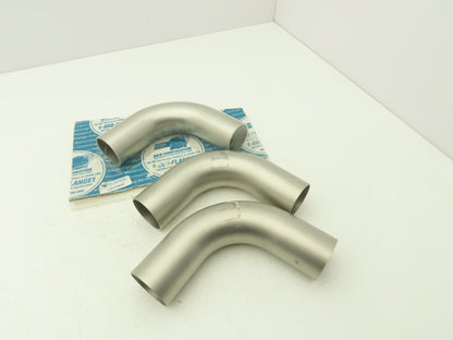 A&N Corporation 200-E90 TL 2" Weldable 90 Degree Elbow Stainless Steel Lot of 3
