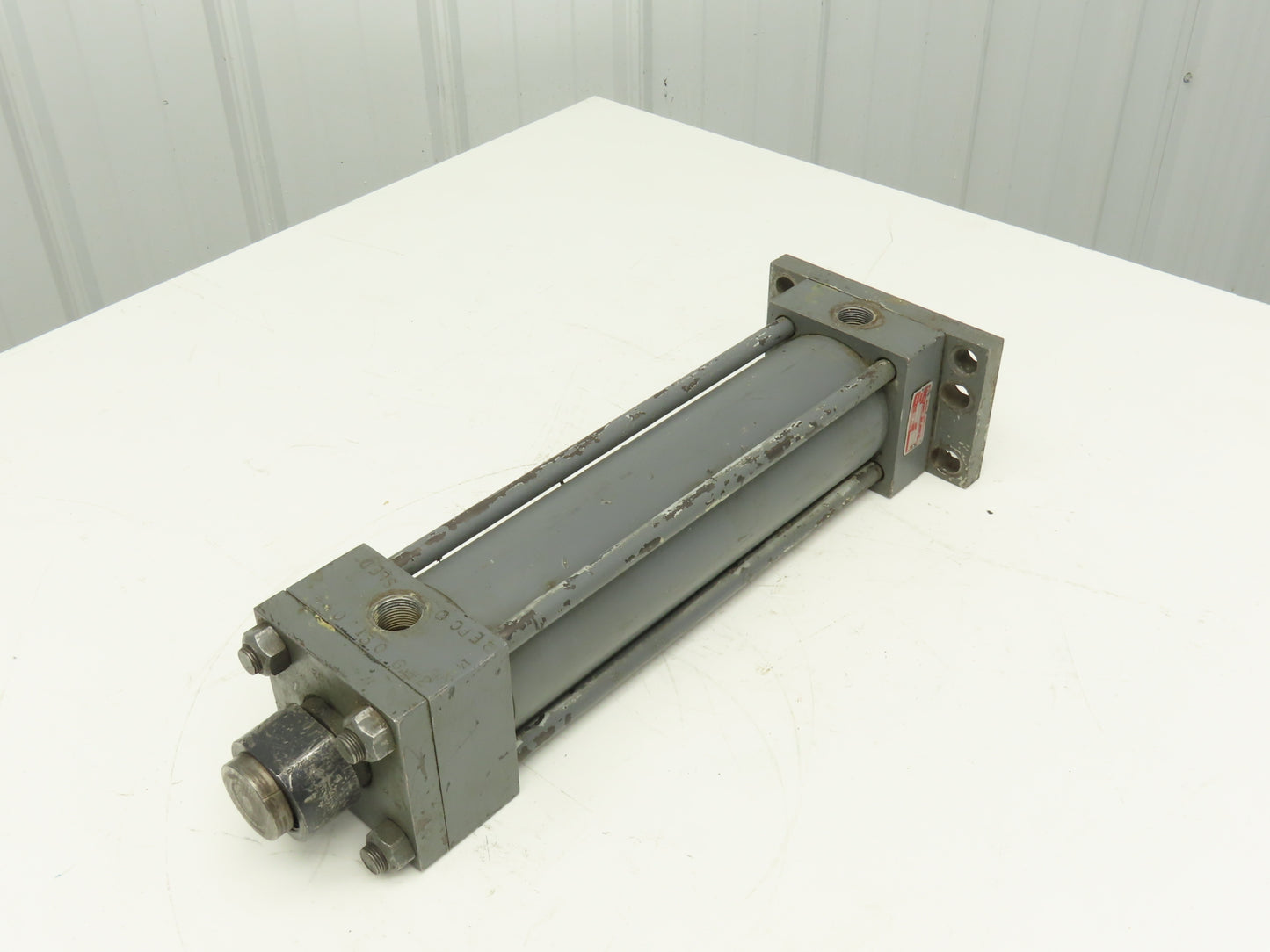 Parker J2HS19 Hydraulic Cylinder 3.25" Bore 12" Stroke Flange Mount 3000psi
