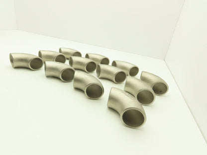 316L SCH 40S Stainless Steel 90° Elbow 1-1/2" Butt Weld A-403  Lot of 12