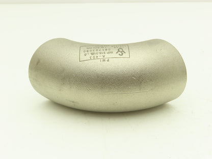 316L SCH 40S Stainless Steel 90° Elbow 1-1/2" Butt Weld A-403  Lot of 12
