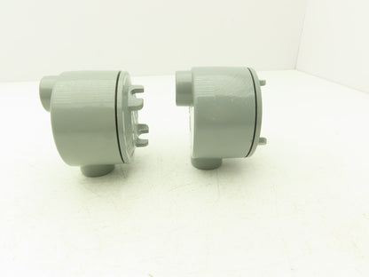 Rawelt GR Series Explosion Proof Conduit Outlet Box 3/4"NPT Two Hole Lot of 2