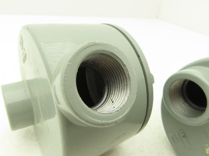 Rawelt GR Series Explosion Proof Conduit Outlet Box 3/4"NPT Two Hole Lot of 2