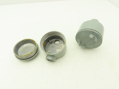 Rawelt GR Series Explosion Proof Conduit Outlet Box 3/4"NPT Two Hole Lot of 2