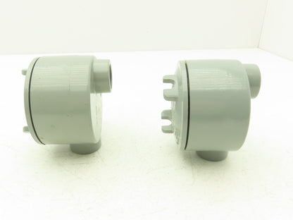 Rawelt GR Series Explosion Proof Conduit Outlet Box 3/4"NPT Two Hole Lot of 2