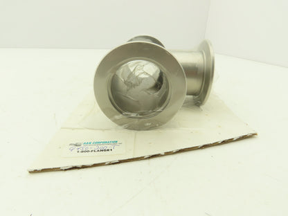 A&N Corporation QF50-200-T 2" NW 50 ISO-QF-Tee Flange Stainless Steel A = 2.76