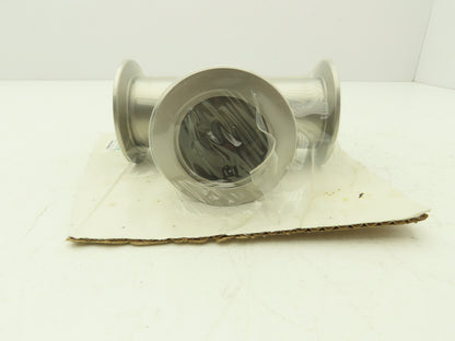 A&N Corporation QF50-200-T 2" NW 50 ISO-QF-Tee Flange Stainless Steel A = 2.76