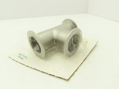A&N Corporation QF50-200-T 2" NW 50 ISO-QF-Tee Flange Stainless Steel A = 2.76