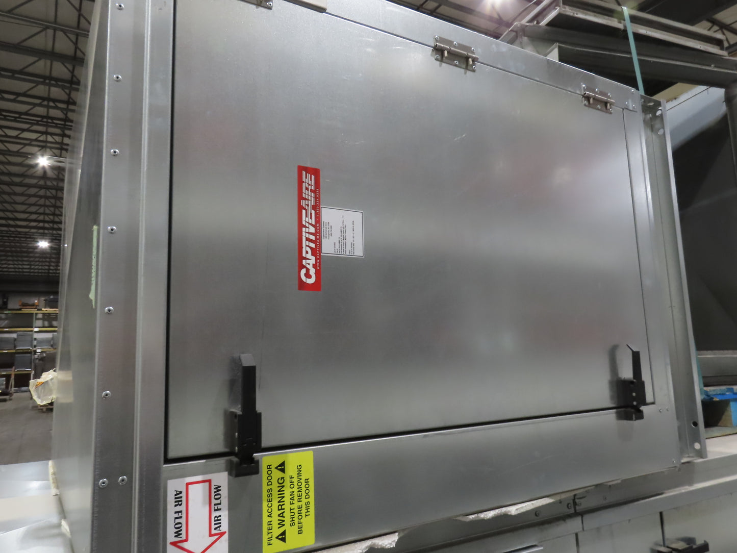 Captive Aire Make Up Heater Unit 1100000 BTUH 10000CFM 7.5Hp 460V Nat / LP