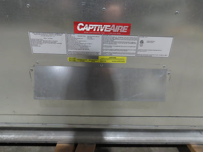 Captive Aire Make Up Heater Unit 1100000 BTUH 10000CFM 7.5Hp 460V Nat / LP