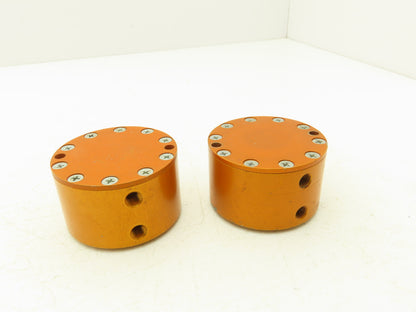Fabco-Air C321X Pancake Pneumatic Cylinder Double Acting 2"x 1/4" Lot of 2