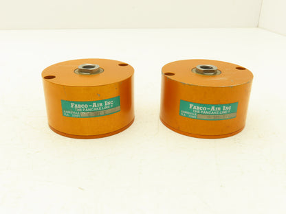 Fabco-Air C321X Pancake Pneumatic Cylinder Double Acting 2"x 1/4" Lot of 2