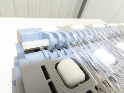 Intralox 400 42"W Transverse 90° Transfer Roller Top Conveyor Belt Gray 10'L