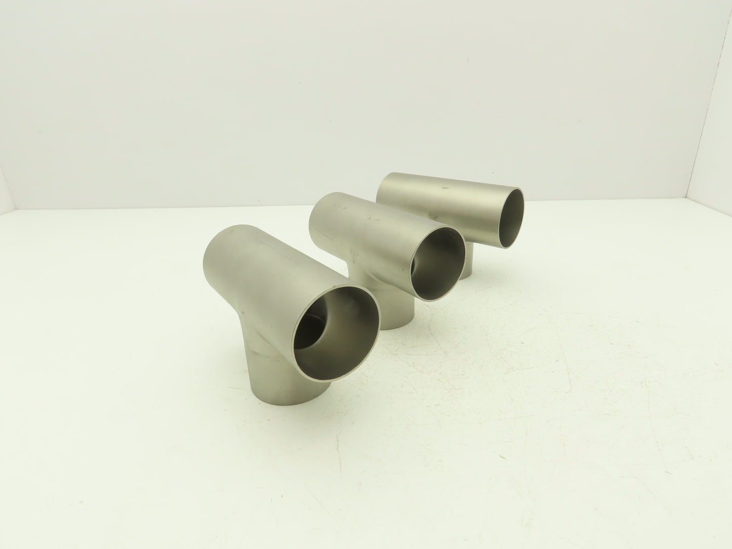 2-1/2" OD Tee Butt Weld Adapter Stainless Steel Tumble Finish A = 3 Lot of 3