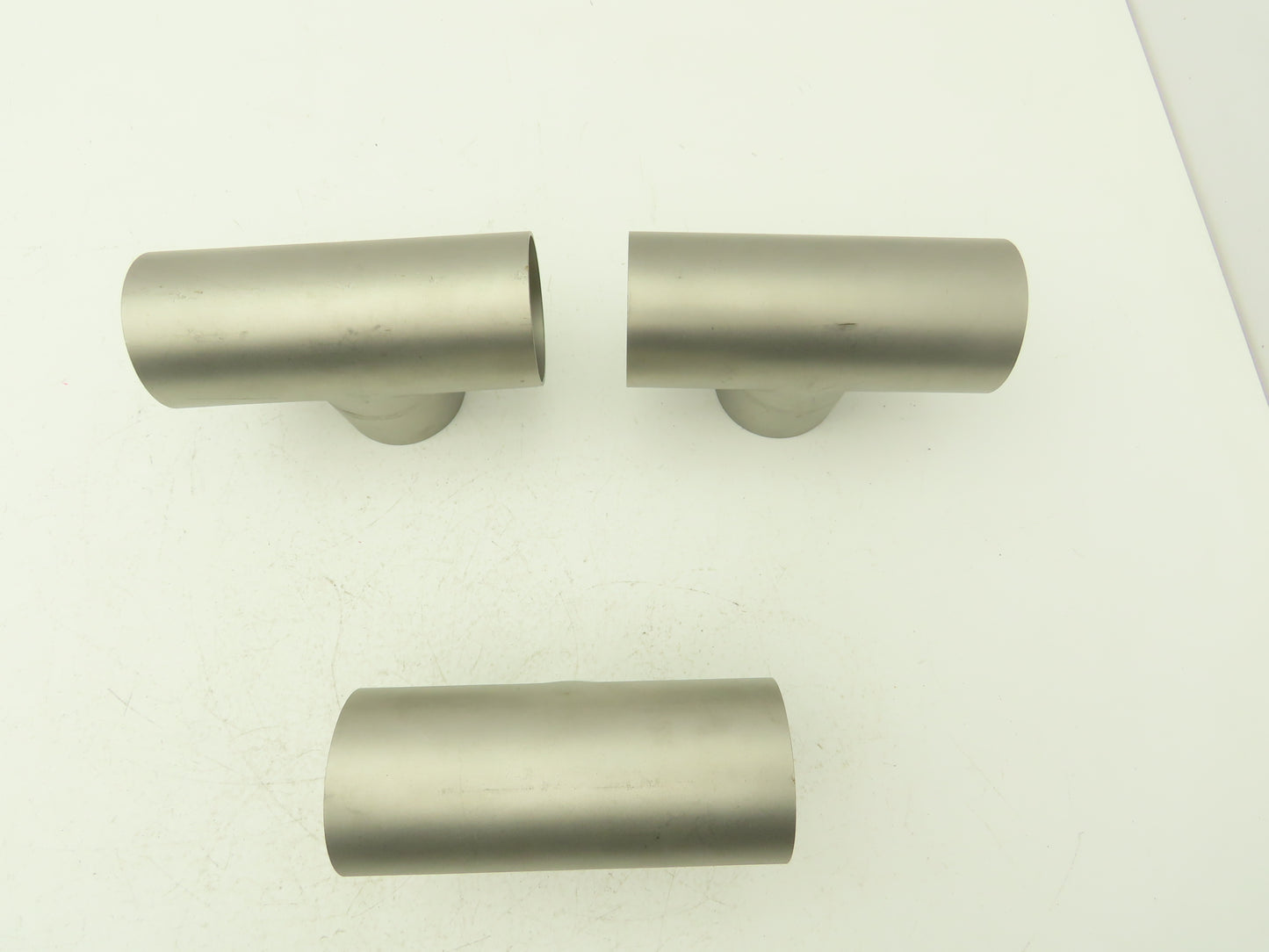 2-1/2" OD Tee Butt Weld Adapter Stainless Steel Tumble Finish A = 3 Lot of 3
