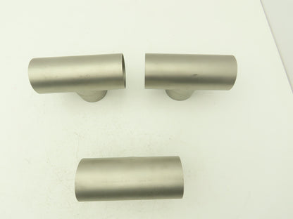 2-1/2" OD Tee Butt Weld Adapter Stainless Steel Tumble Finish A = 3 Lot of 3