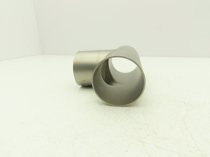 2-1/2" OD Tee Butt Weld Adapter Stainless Steel Tumble Finish A = 3 Lot of 3