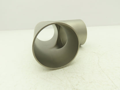 2-1/2" OD Tee Butt Weld Adapter Stainless Steel Tumble Finish A = 3 Lot of 3