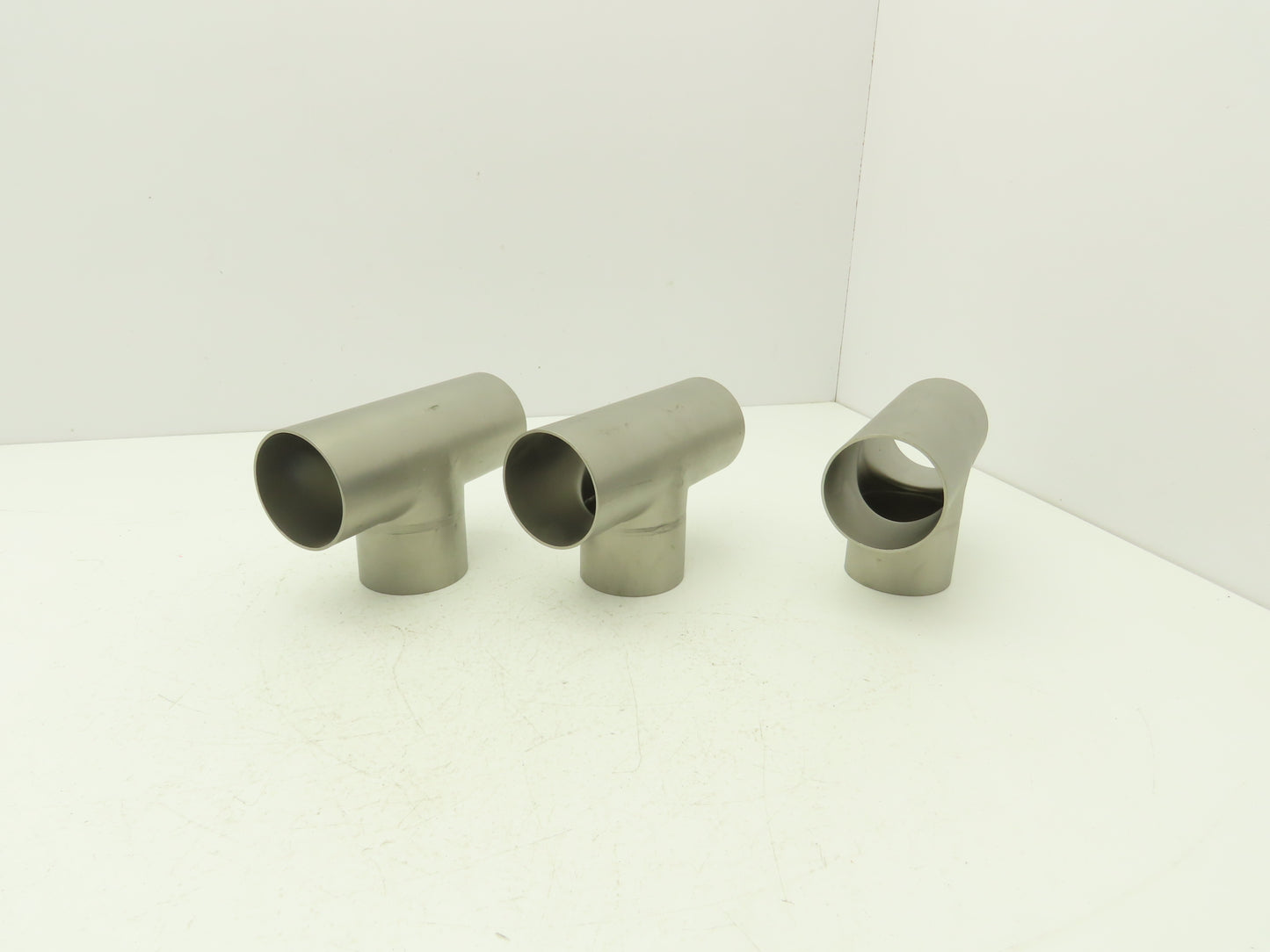 2-1/2" OD Tee Butt Weld Adapter Stainless Steel Tumble Finish A = 3 Lot of 3