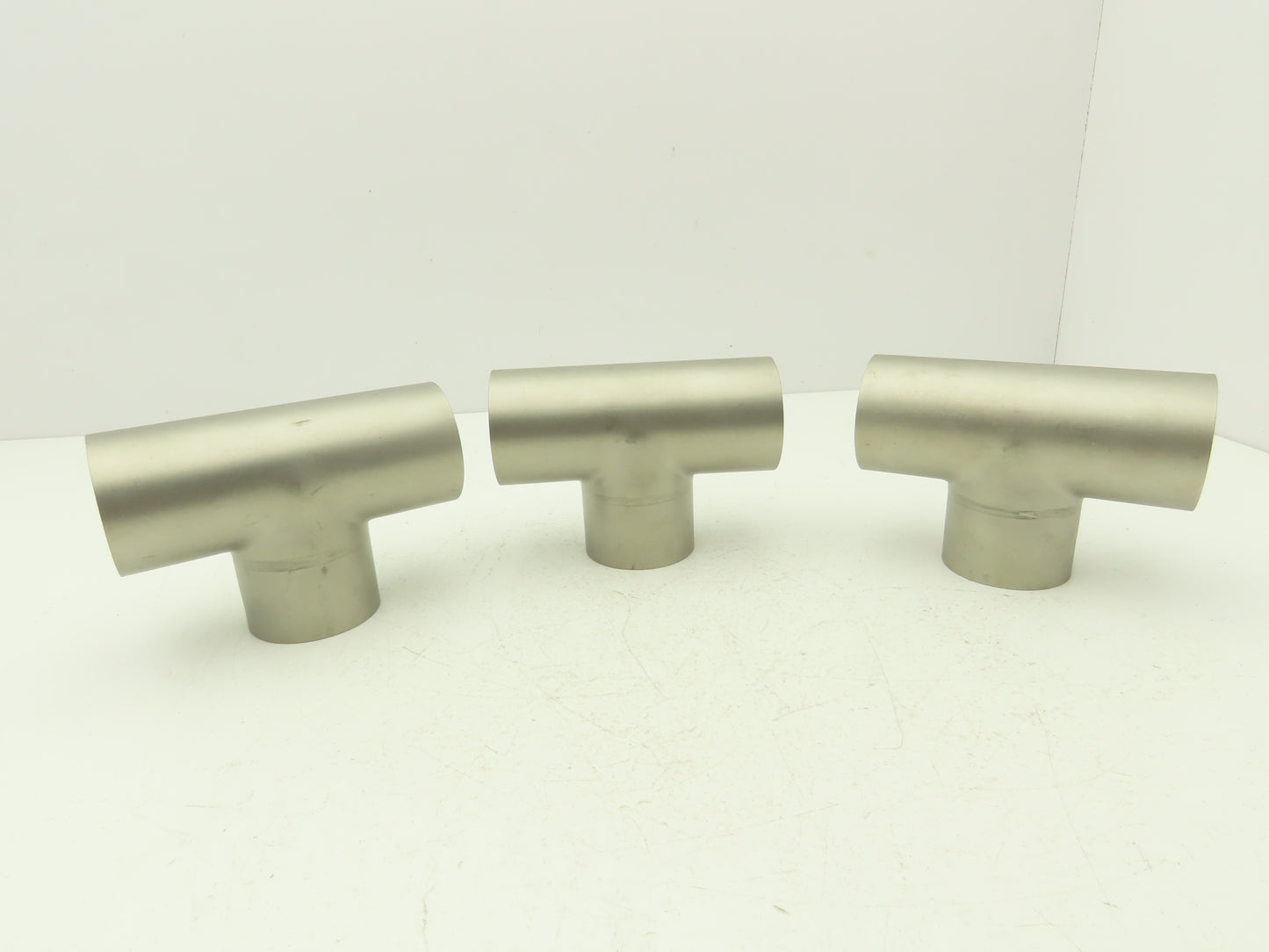 2-1/2" OD Tee Butt Weld Adapter Stainless Steel Tumble Finish A = 3 Lot of 3