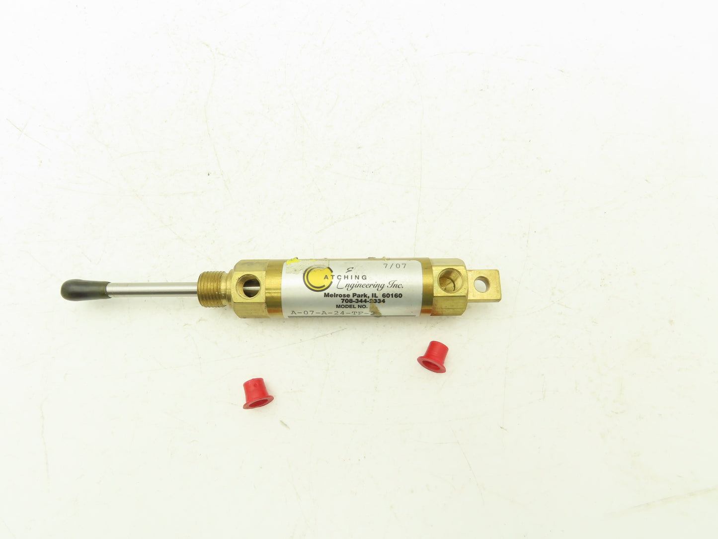 Catching Engineering A-07-A-24-TF-2 Pneumatic Cylinder 7/8" Bore X 1-1/2" Stroke