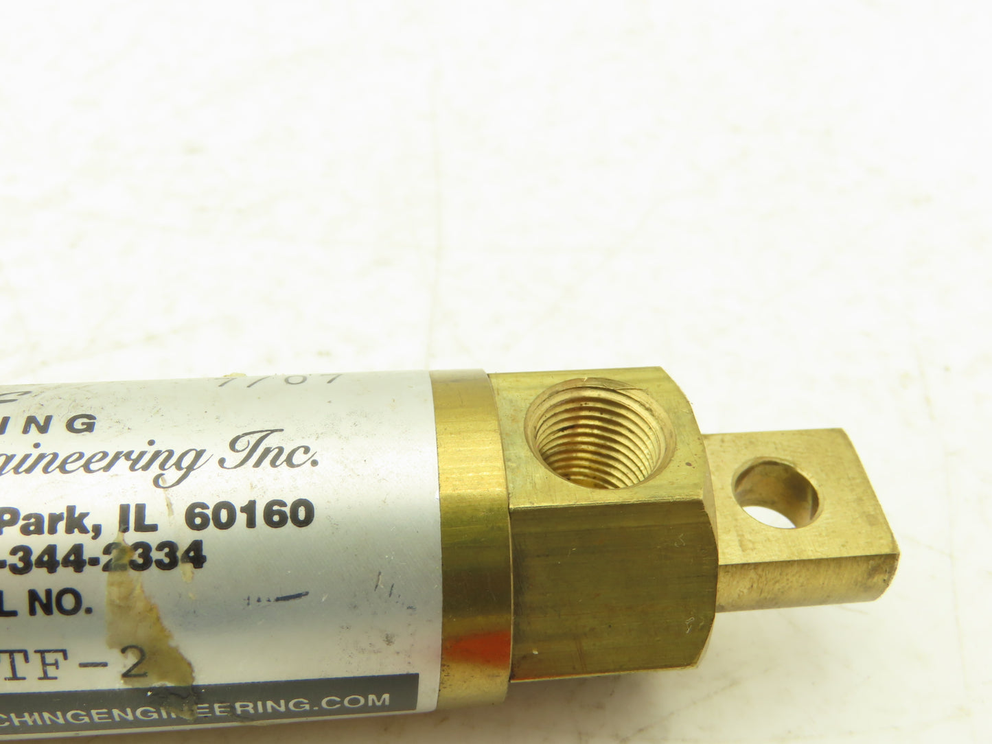 Catching Engineering A-07-A-24-TF-2 Pneumatic Cylinder 7/8" Bore X 1-1/2" Stroke