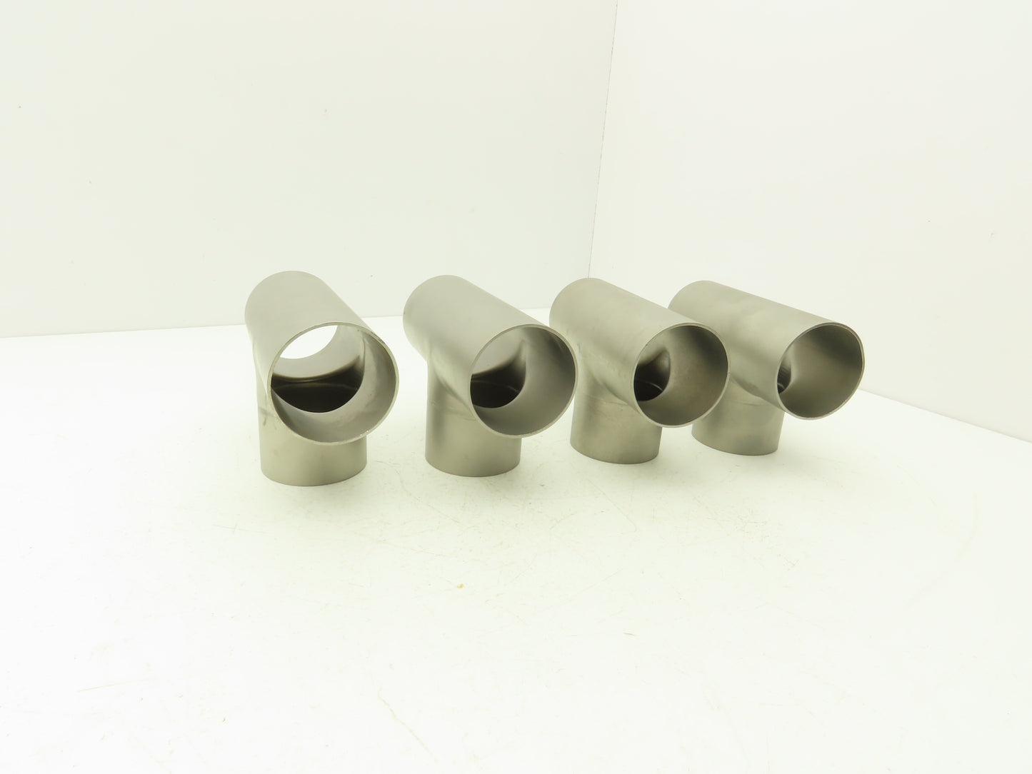 2-1/2" OD Tee Butt Weld Adapter Stainless Steel Tumble Finish A = 3 Lot of 4