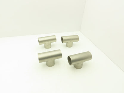 2-1/2" OD Tee Butt Weld Adapter Stainless Steel Tumble Finish A = 3 Lot of 4