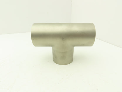 2-1/2" OD Tee Butt Weld Adapter Stainless Steel Tumble Finish A = 3 Lot of 4