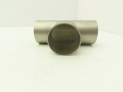 2-1/2" OD Tee Butt Weld Adapter Stainless Steel Tumble Finish A = 3 Lot of 4