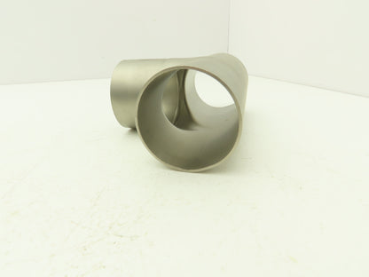 2-1/2" OD Tee Butt Weld Adapter Stainless Steel Tumble Finish A = 3 Lot of 4