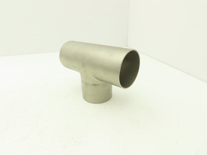 2-1/2" OD Tee Butt Weld Adapter Stainless Steel Tumble Finish A = 3 Lot of 4