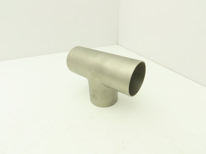 2-1/2" OD Tee Butt Weld Adapter Stainless Steel Tumble Finish A = 3 Lot of 4
