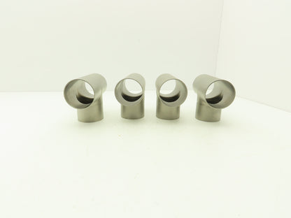 2-1/2" OD Tee Butt Weld Adapter Stainless Steel Tumble Finish A = 3 Lot of 4