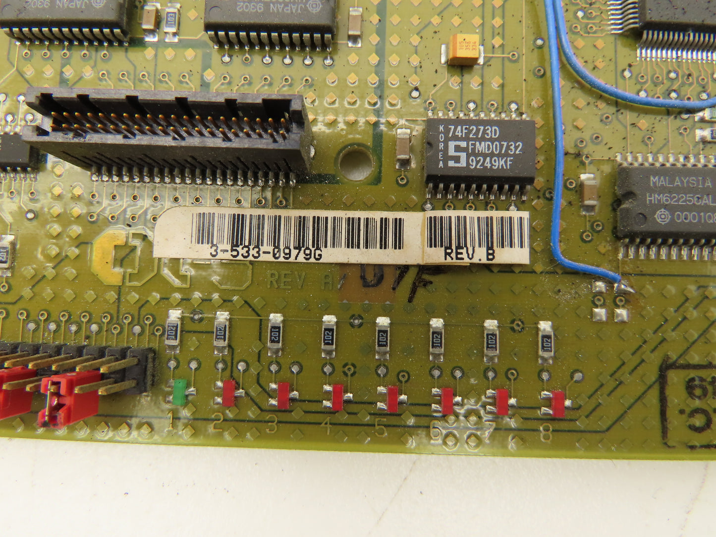 Cincinnati Milacron 3-533-0979G Printed Circuit Board PCB Backplane Rev B *Read