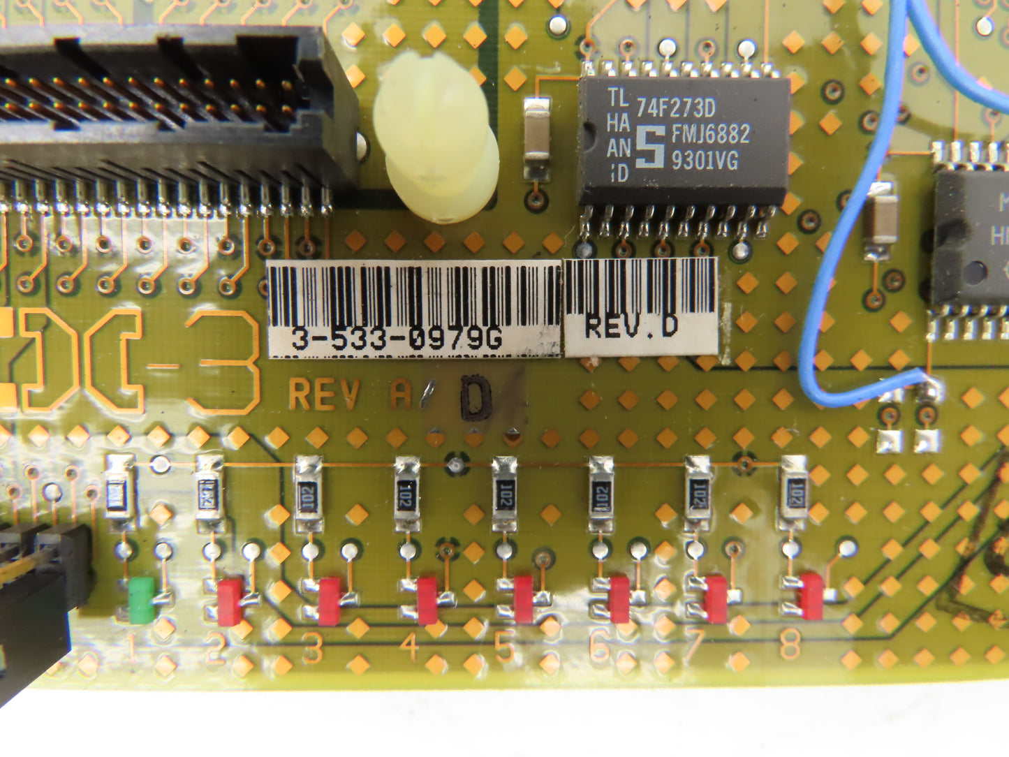 Cincinnati Milacron 3-533-0979G Printed Circuit Board PCB Backplane Rev D *Read